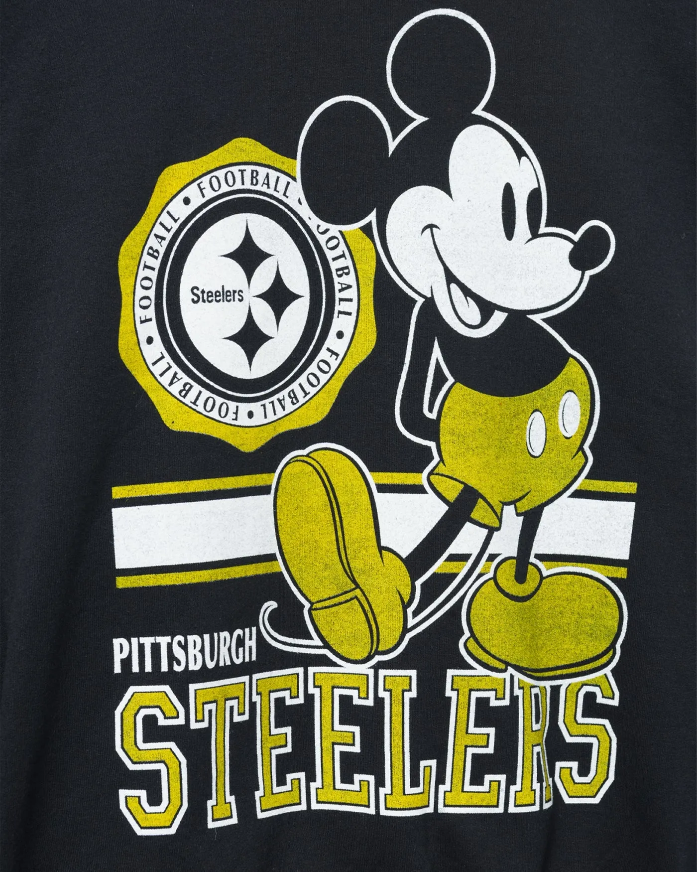 Pittsburgh Steelers Mickey Crew Fleece sold by Junk Food Clothing product image thumbnail 3