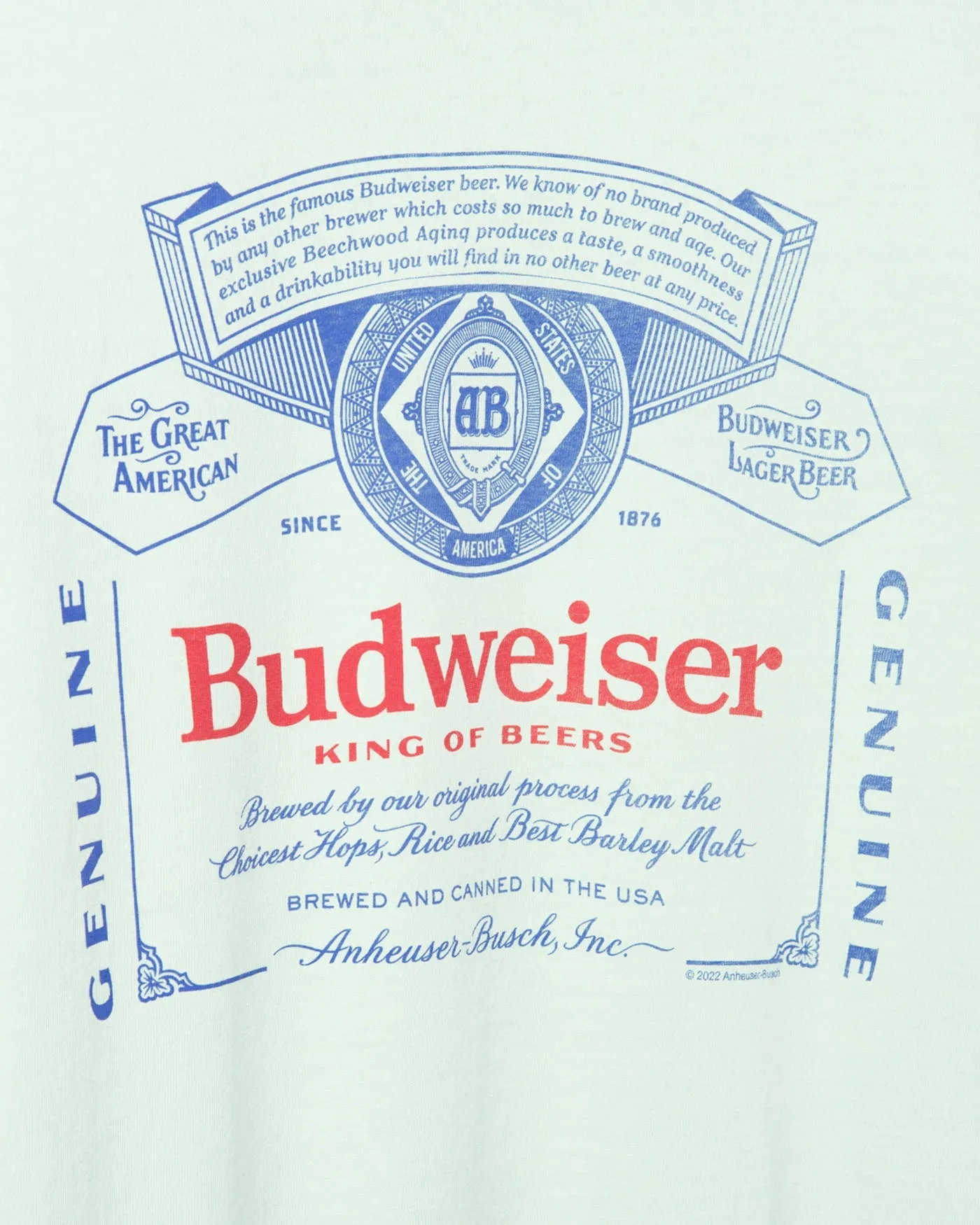 Budweiser Label Vintage Tee sold by Junk Food Clothing product image thumbnail 5