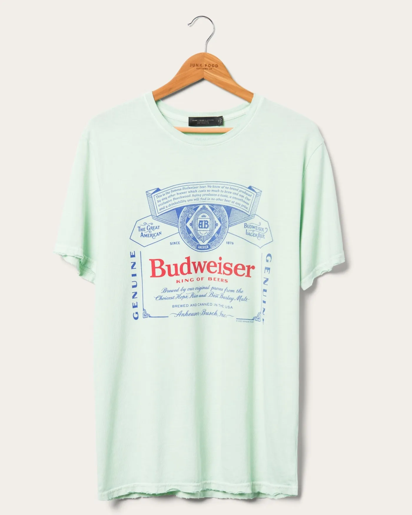 Budweiser Label Vintage Tee sold by Junk Food Clothing