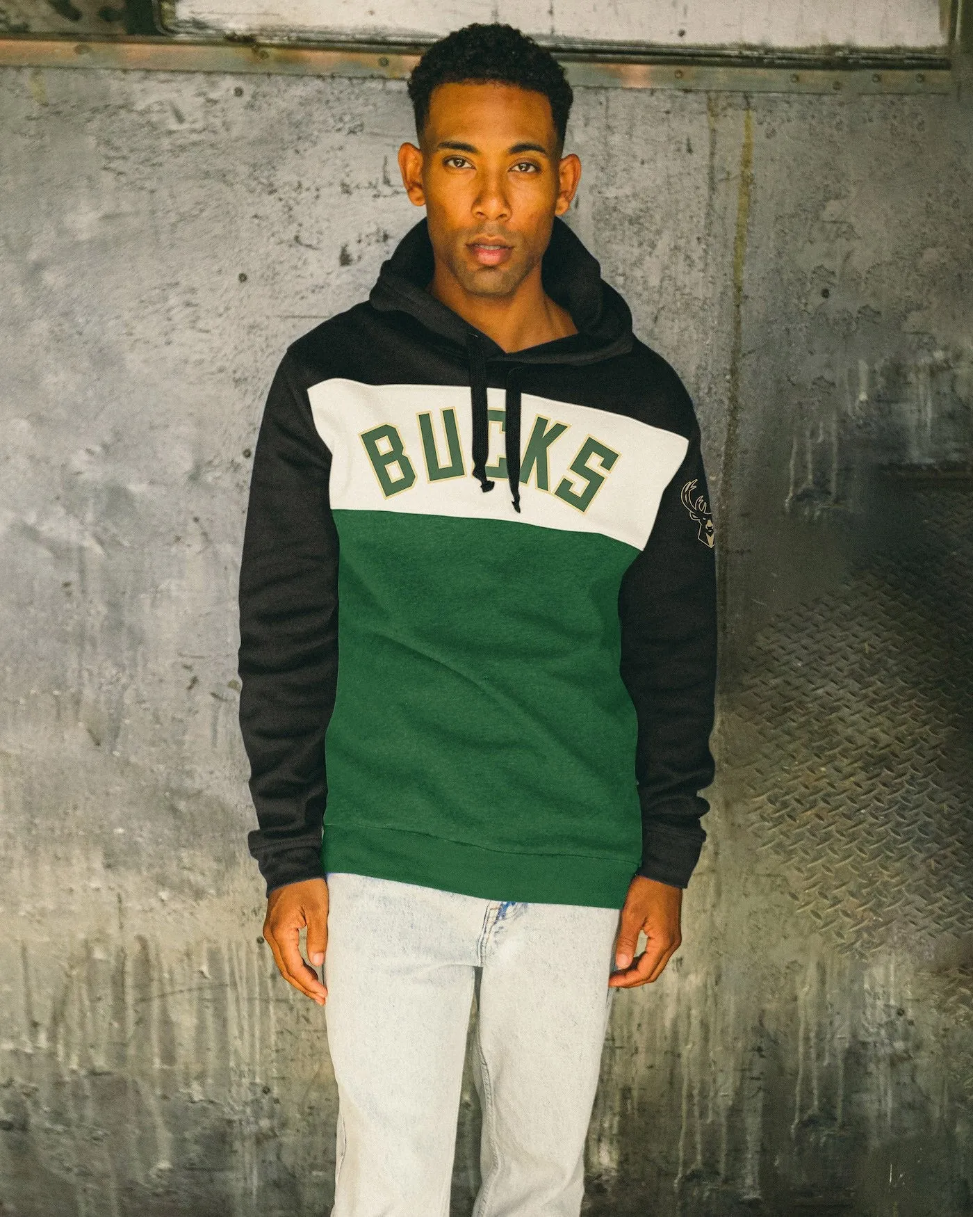 NBA Milwaukee Bucks Colorblock Hoodie sold by Junk Food Clothing product image thumbnail 2