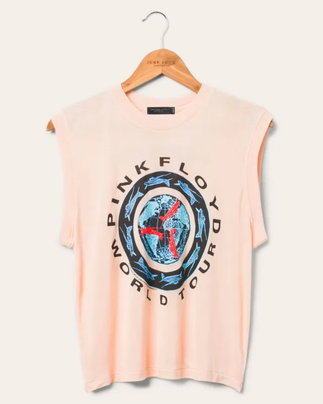 Women's Pink Floyd Circle Vintage Tissue Tank sold by Junk Food Clothing
