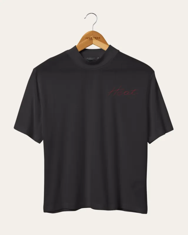 Women's NBA Miami Heat Mock Neck Tee sold by Junk Food Clothing