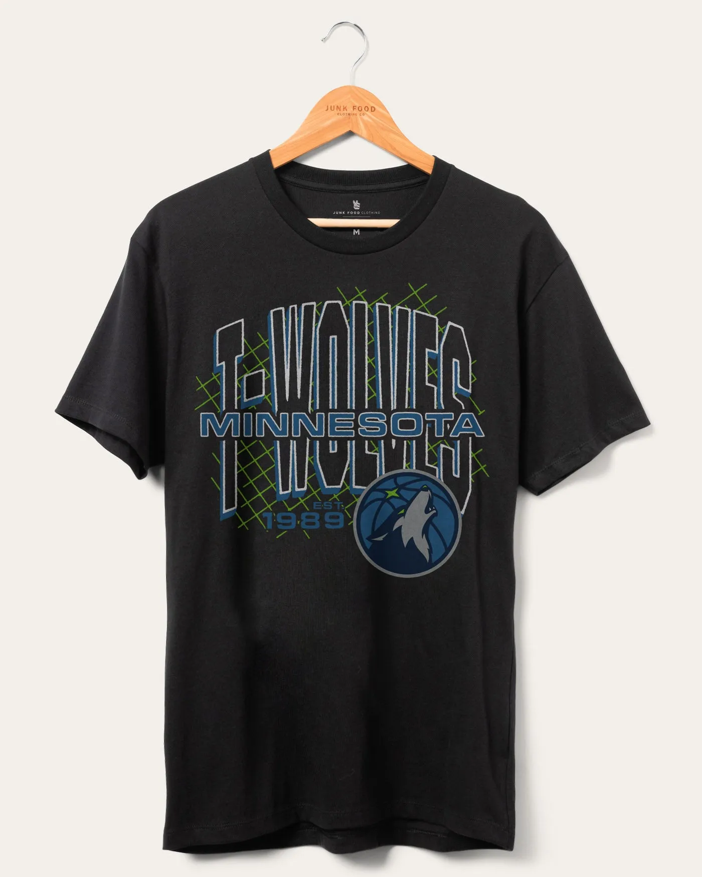 Unisex NBA Timberwolves Playground Tee sold by Junk Food Clothing