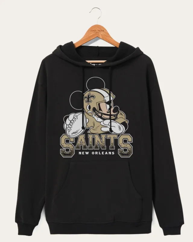 Saints Mickey QB Hoodie sold by Junk Food Clothing