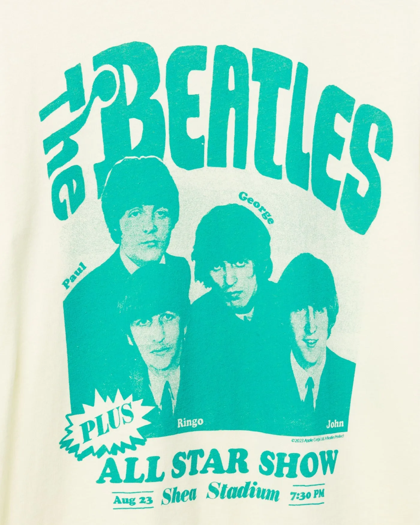 The Beatles All Star Show Vintage Tee sold by Junk Food Clothing product image thumbnail 5