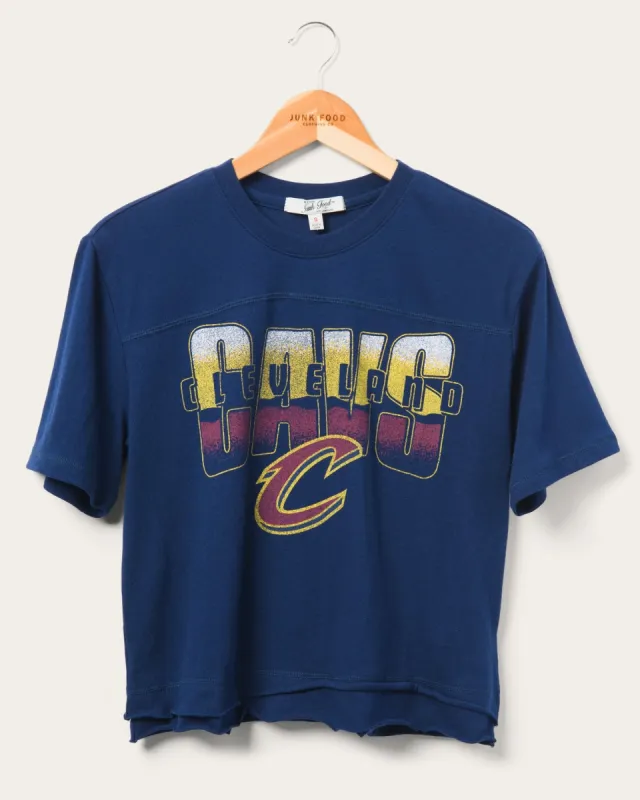 Women's Cavaliers Courtside Cropped Tee sold by Junk Food Clothing
