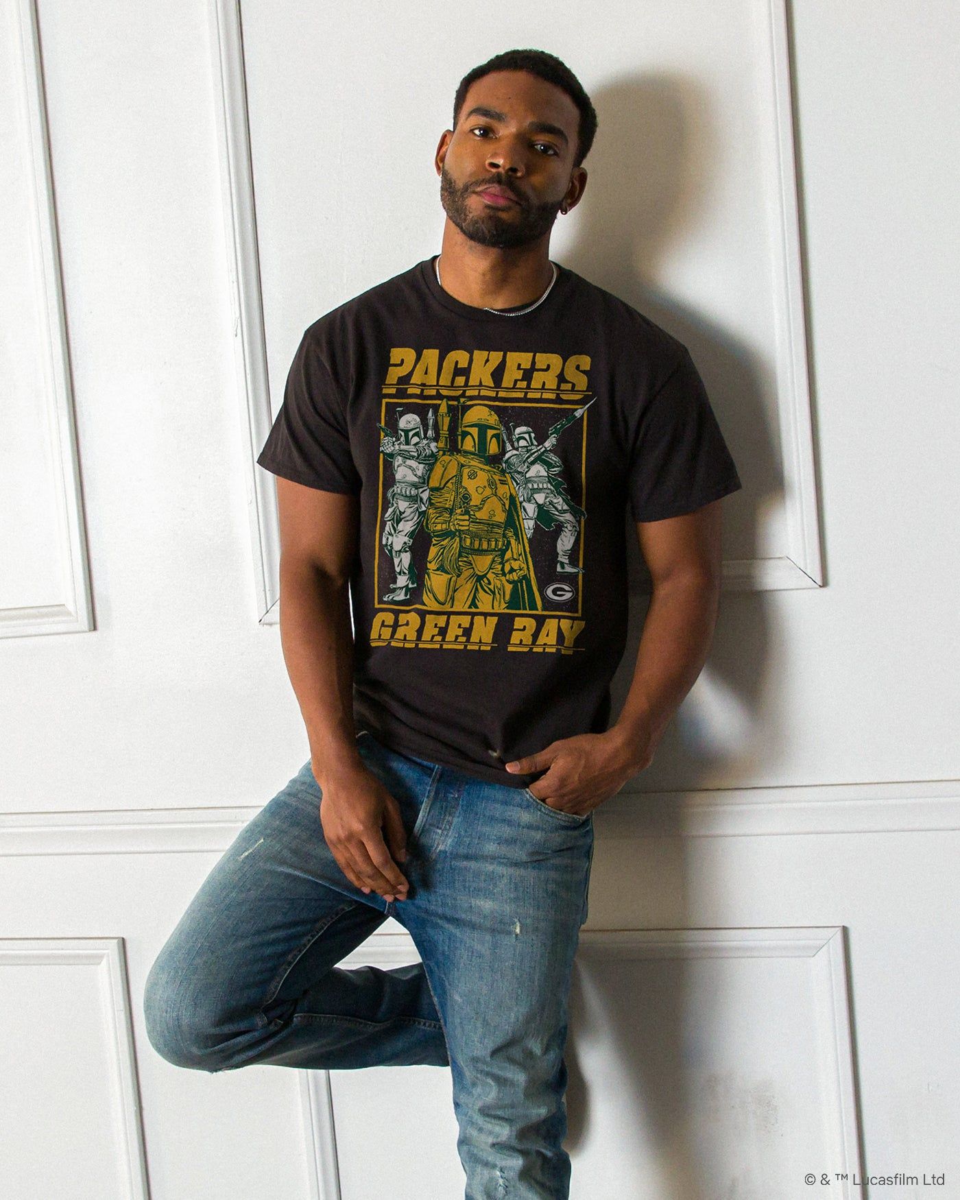 Packers Star Wars™ Boba Fett Showdown Fan Tee sold by Junk Food Clothing product image thumbnail 2