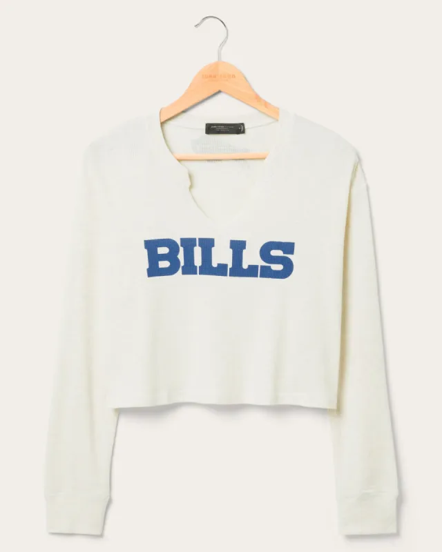 Women's Buffalo Bills Sunday Crop Thermal sold by Junk Food Clothing
