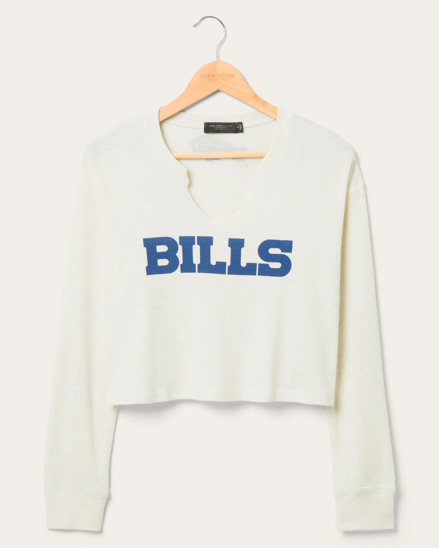 Women's Buffalo Bills Sunday Crop Thermal sold by Junk Food Clothing