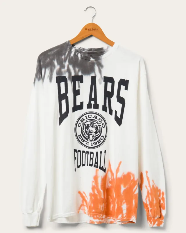 NFL Chicago Bears Tie Dye Long Sleeve Flea Market Tee sold by Junk Food Clothing