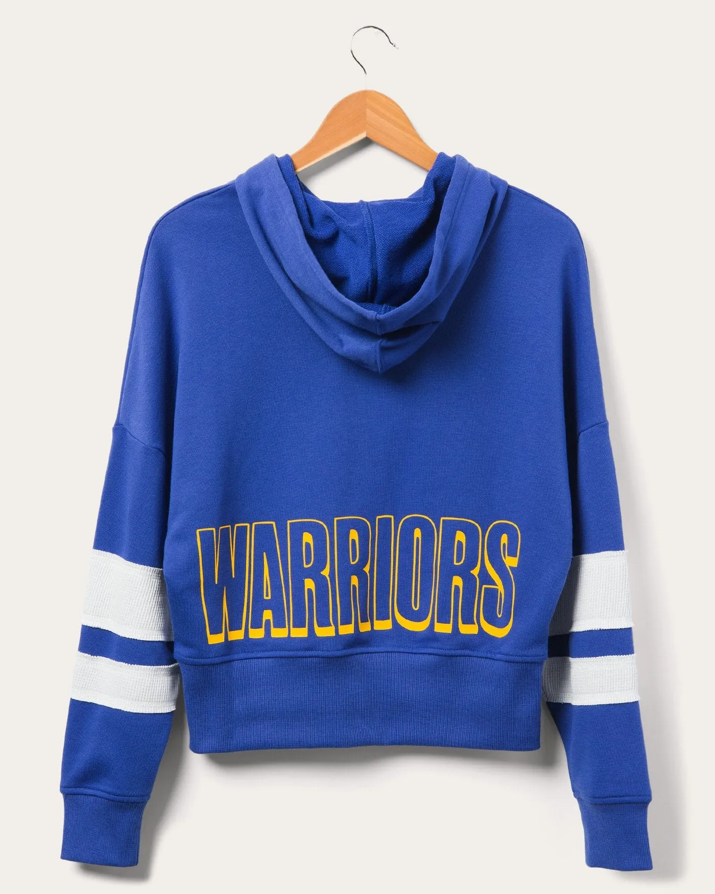 Women's Warriors Overtime Striped Fleece Hoodie sold by Junk Food Clothing product image thumbnail 2