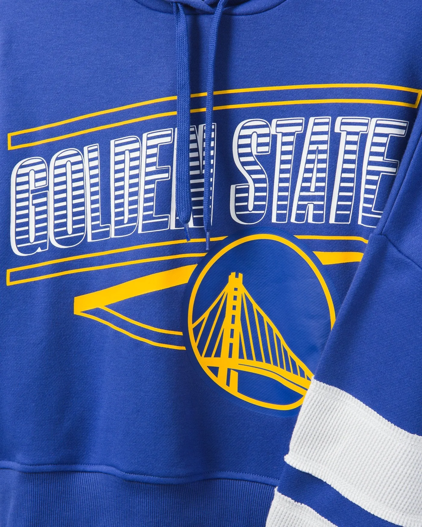 Women's Warriors Overtime Striped Fleece Hoodie sold by Junk Food Clothing product image thumbnail 3