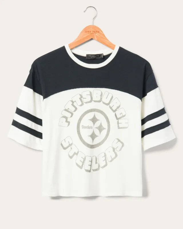 Womens Steelers Hail Mary Tee sold by Junk Food Clothing