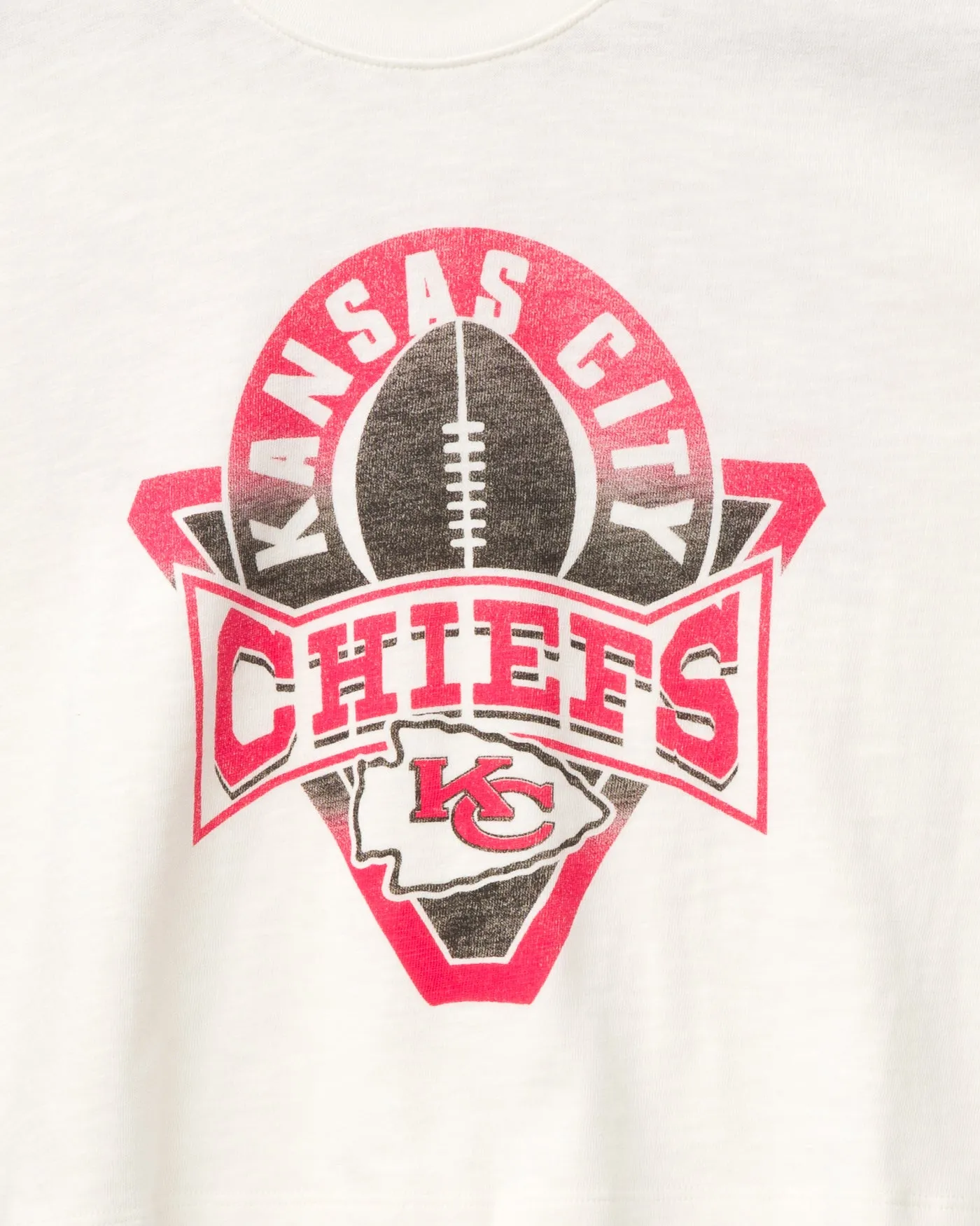 Women's Kansas City Chiefs Mock Neck Crop Tee sold by Junk Food Clothing product image thumbnail 3