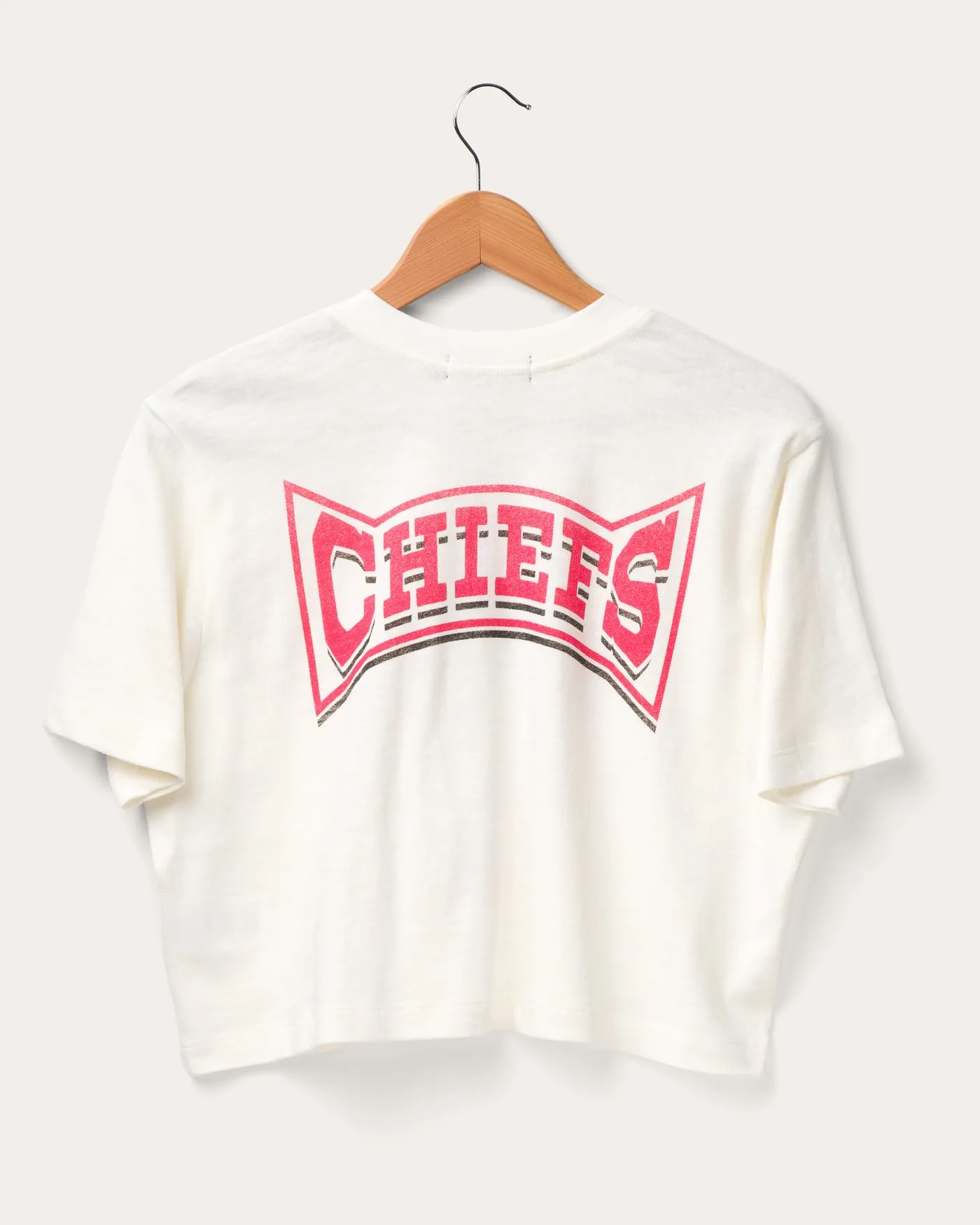 Women's Kansas City Chiefs Mock Neck Crop Tee sold by Junk Food Clothing product image thumbnail 2