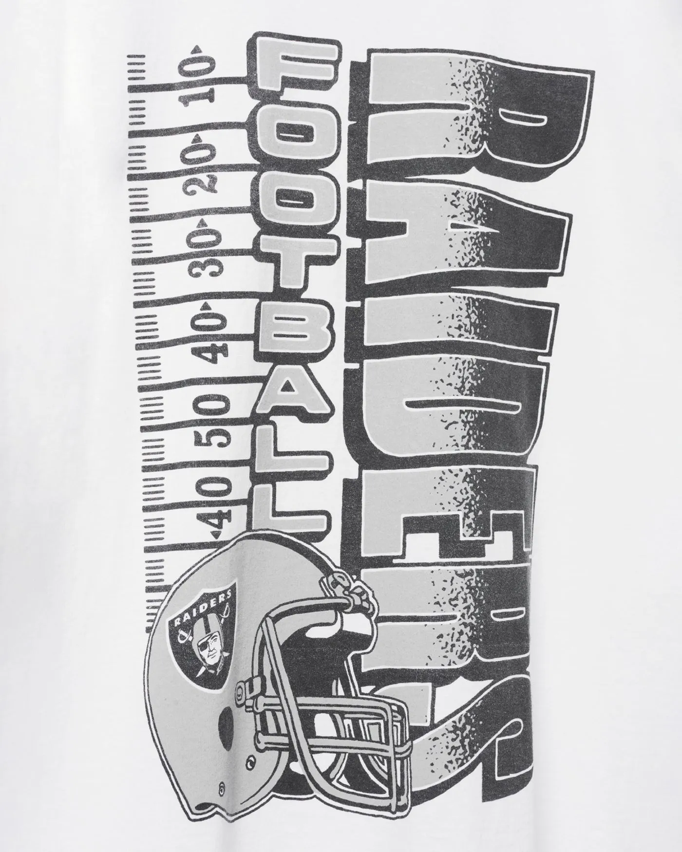 Las Vegas Raiders Yardage Flea Market Tee sold by Junk Food Clothing product image thumbnail 4