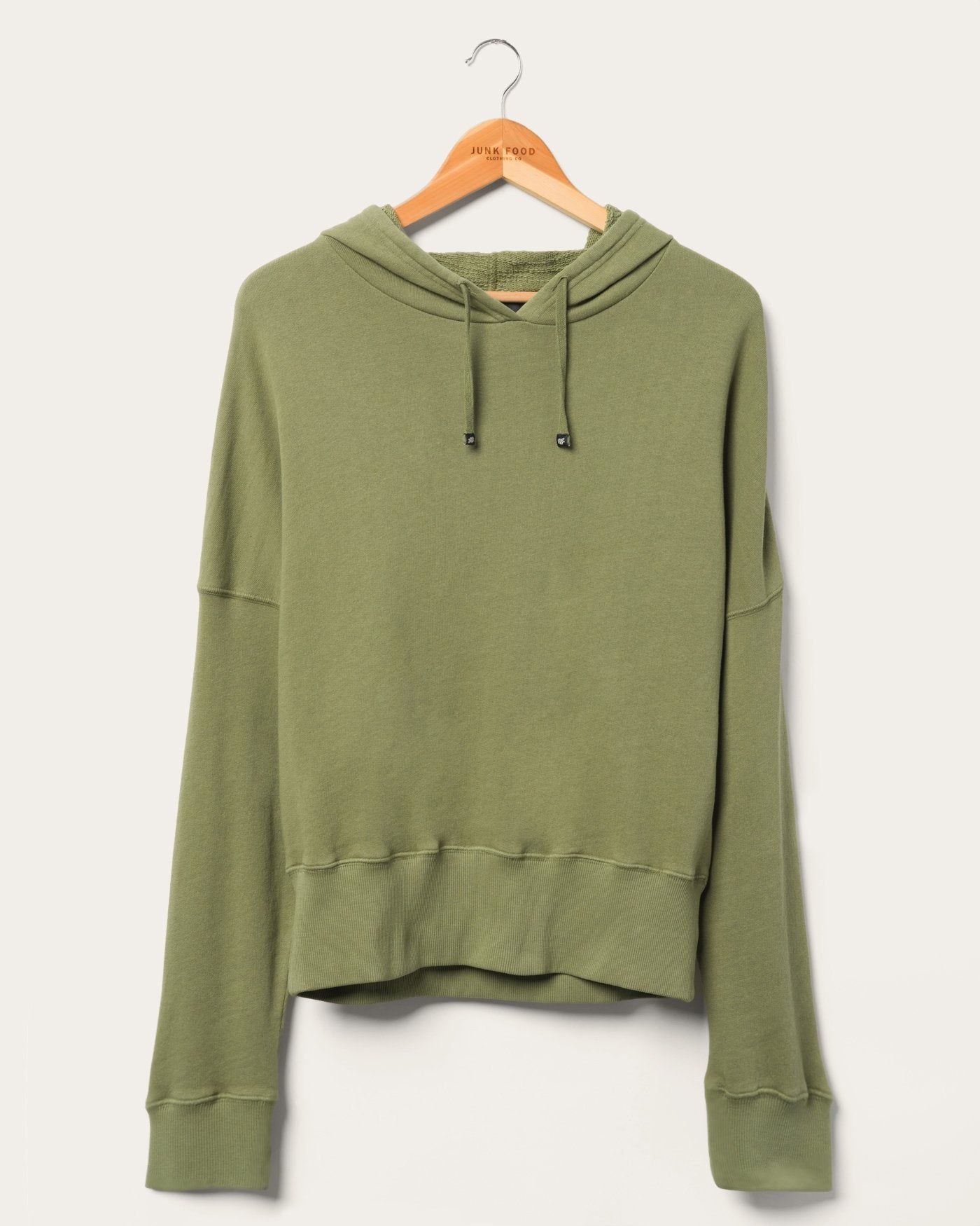 Women's French Terry Crop Hoodie sold by Junk Food Clothing