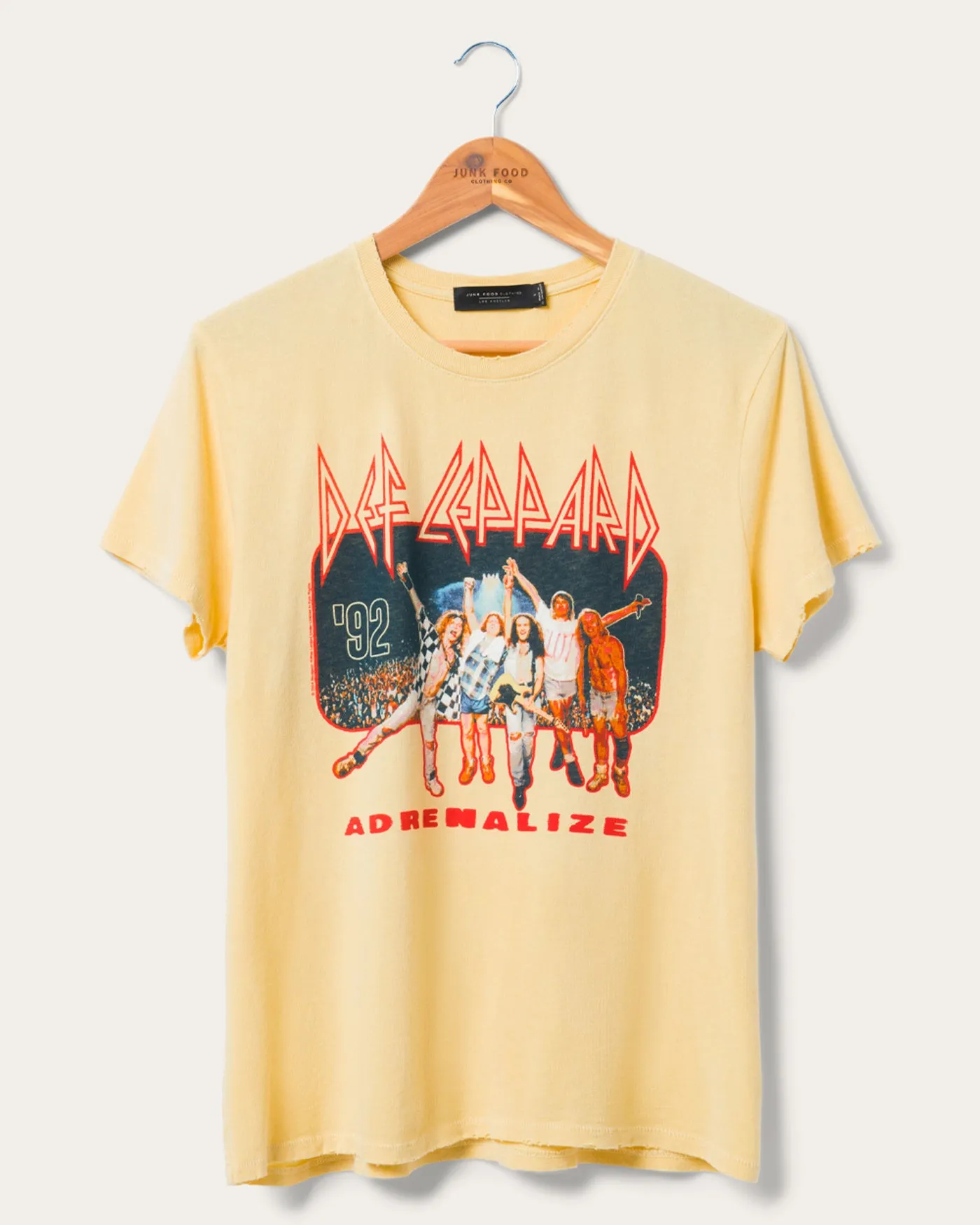 Women's Def Leppard 92 Vintage Tee sold by Junk Food Clothing
