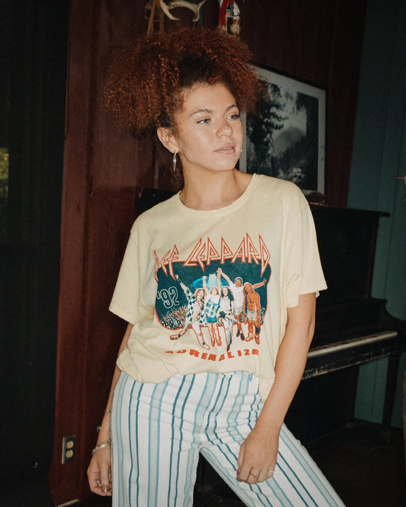 Women's Def Leppard 92 Vintage Tee sold by Junk Food Clothing product image thumbnail 3