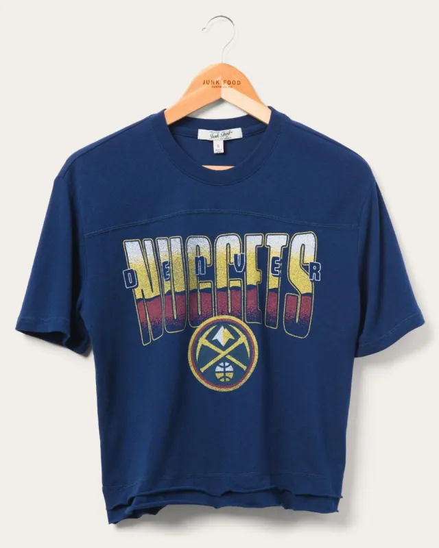 Women's Nuggets Courtside Cropped Tee sold by Junk Food Clothing