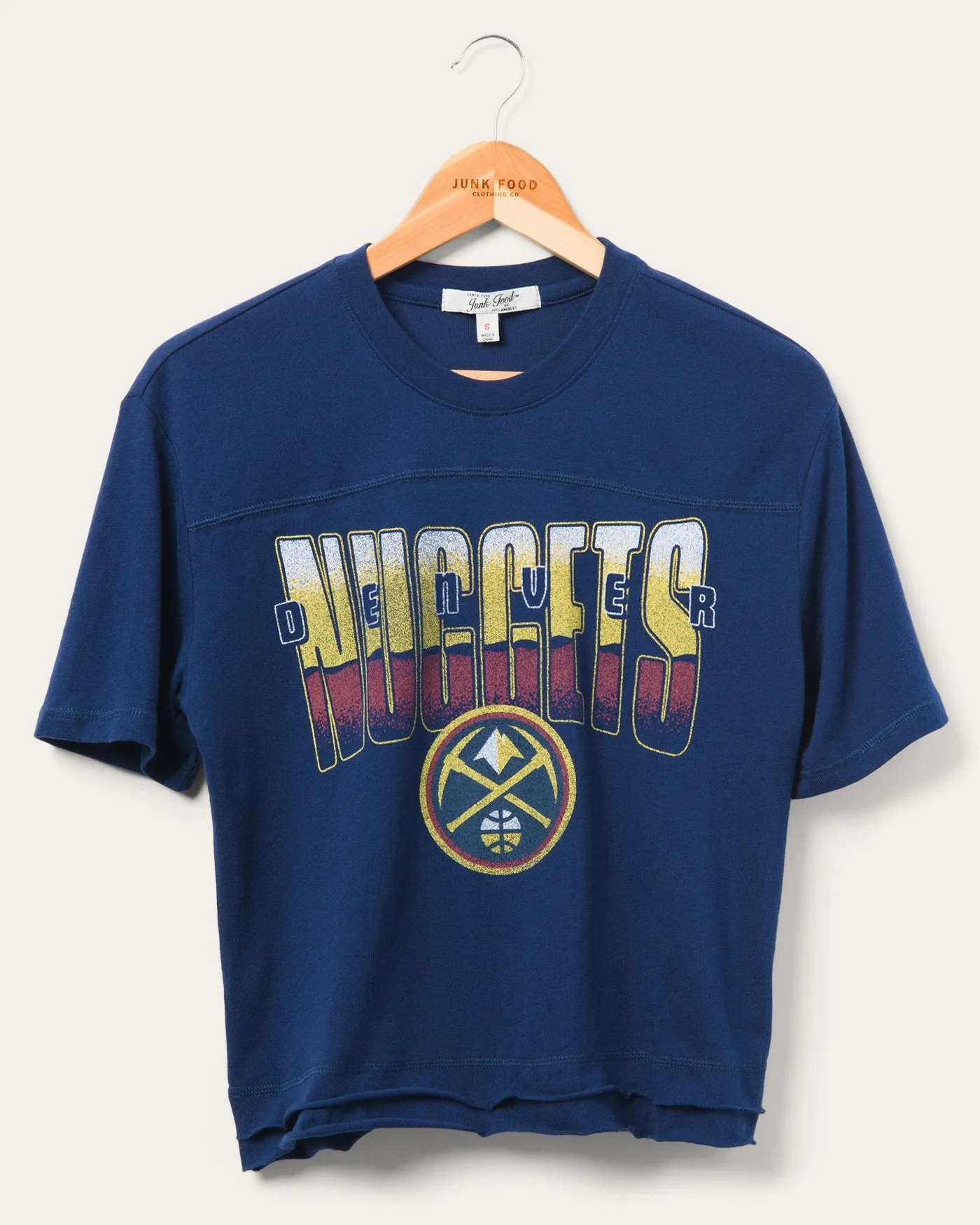 Women's Nuggets Courtside Cropped Tee sold by Junk Food Clothing