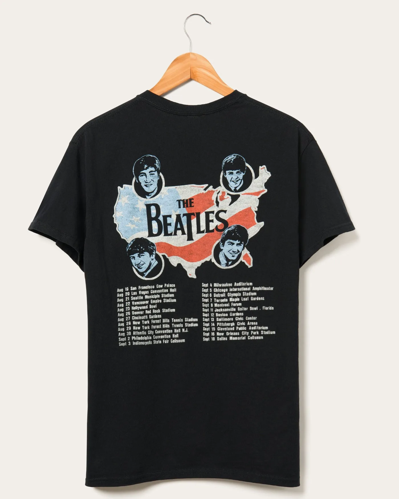 The Beatles First U.S. Tour Flea Market Tee sold by Junk Food Clothing product image thumbnail 4