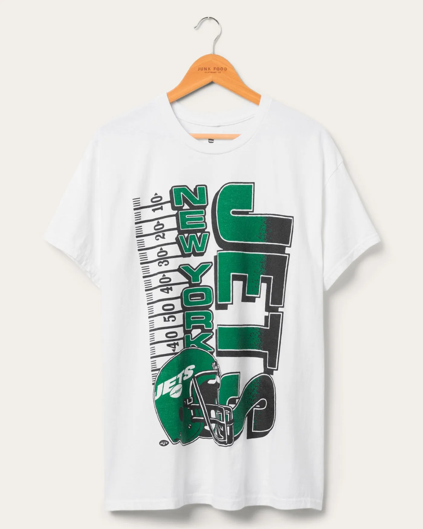 New York Jets Yardage Flea Market Tee sold by Junk Food Clothing
