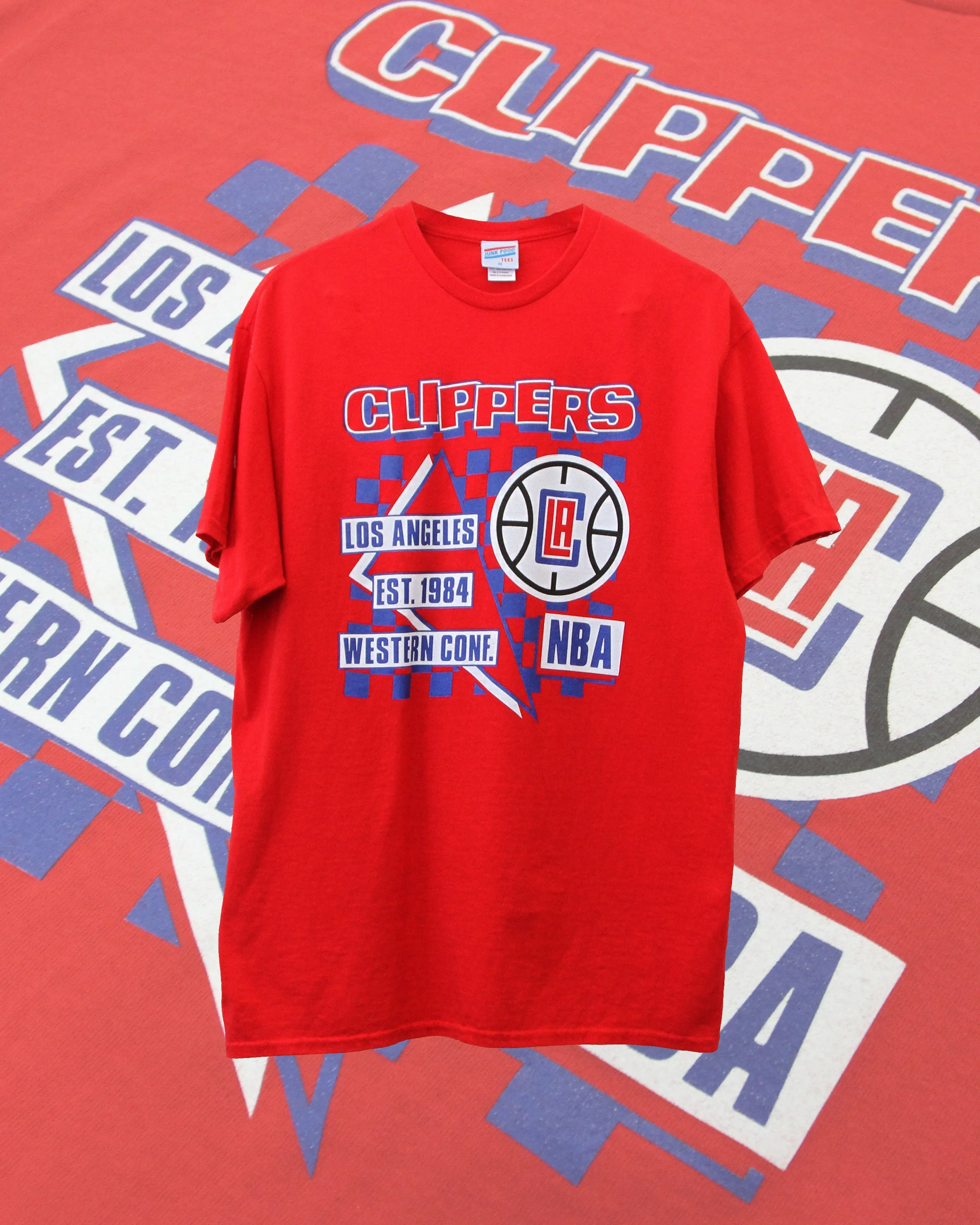 Unisex Clippers Fadeaway Tee sold by Junk Food Clothing
