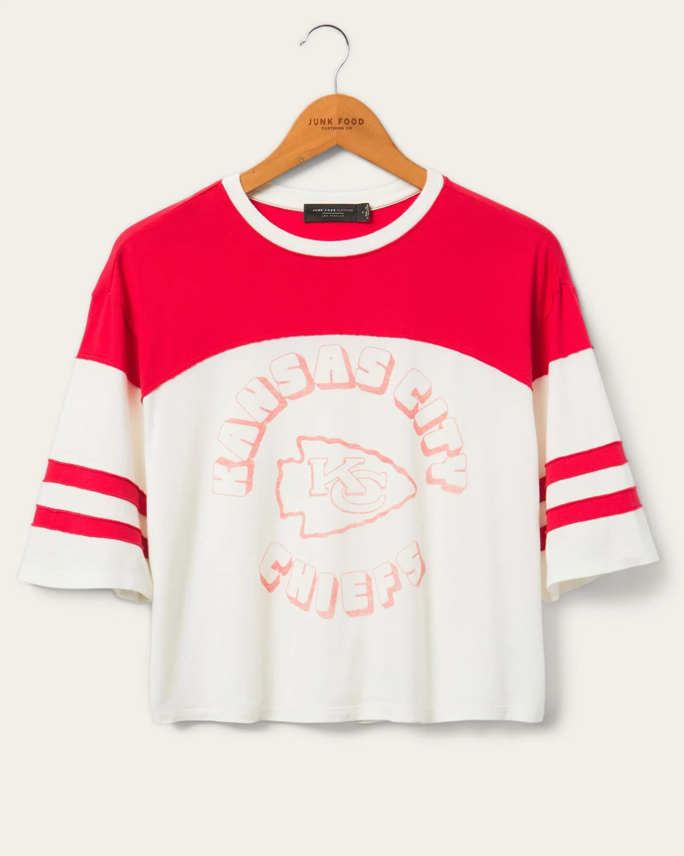 Womens Chiefs Hail Mary Tee sold by Junk Food Clothing