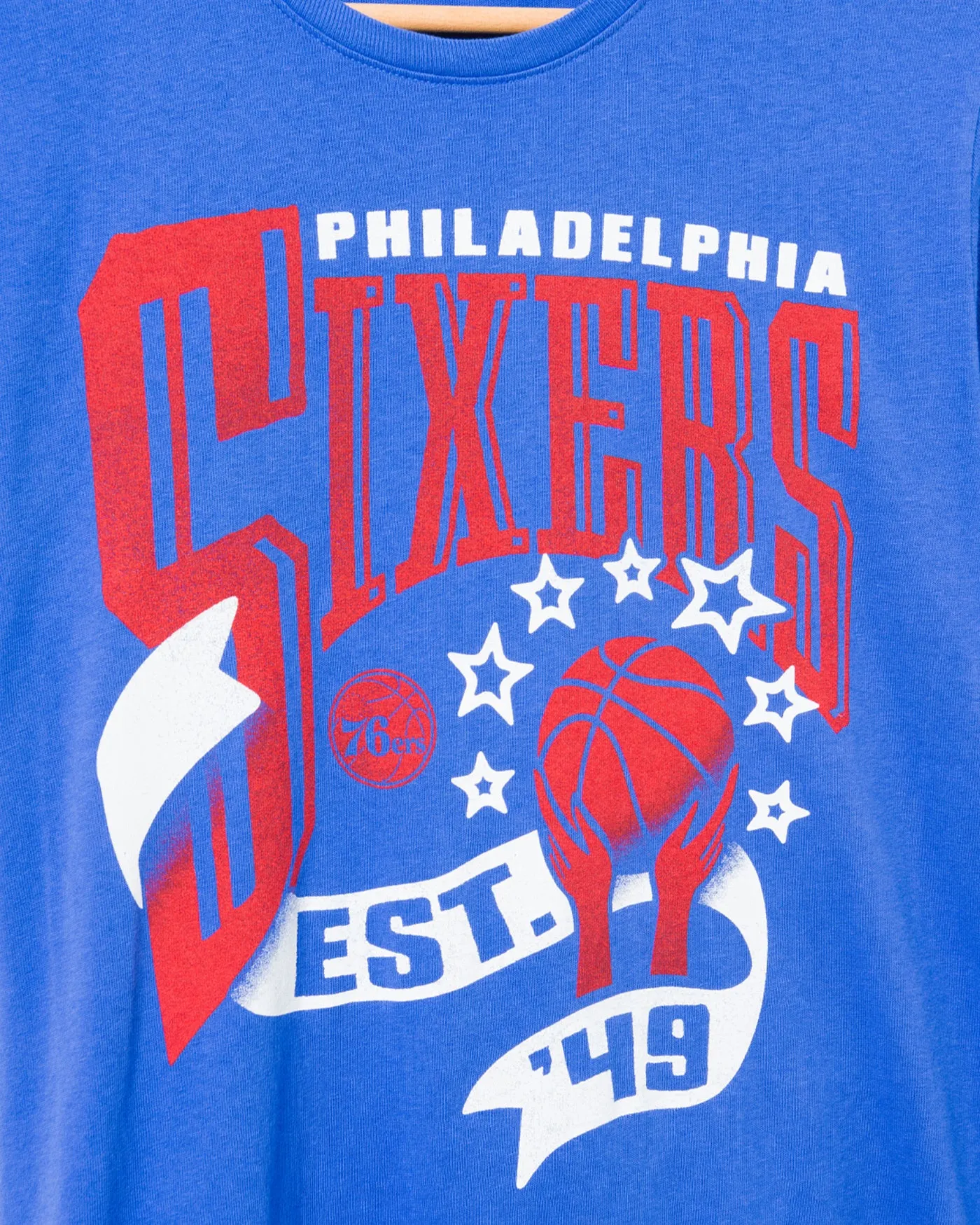 Women's 76ers Banner Vintage Tee sold by Junk Food Clothing product image thumbnail 3