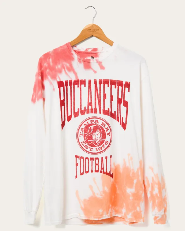 NFL Tampa Bay Buccaneers Tie Dye Long Sleeve Flea Market Tee sold by Junk Food Clothing