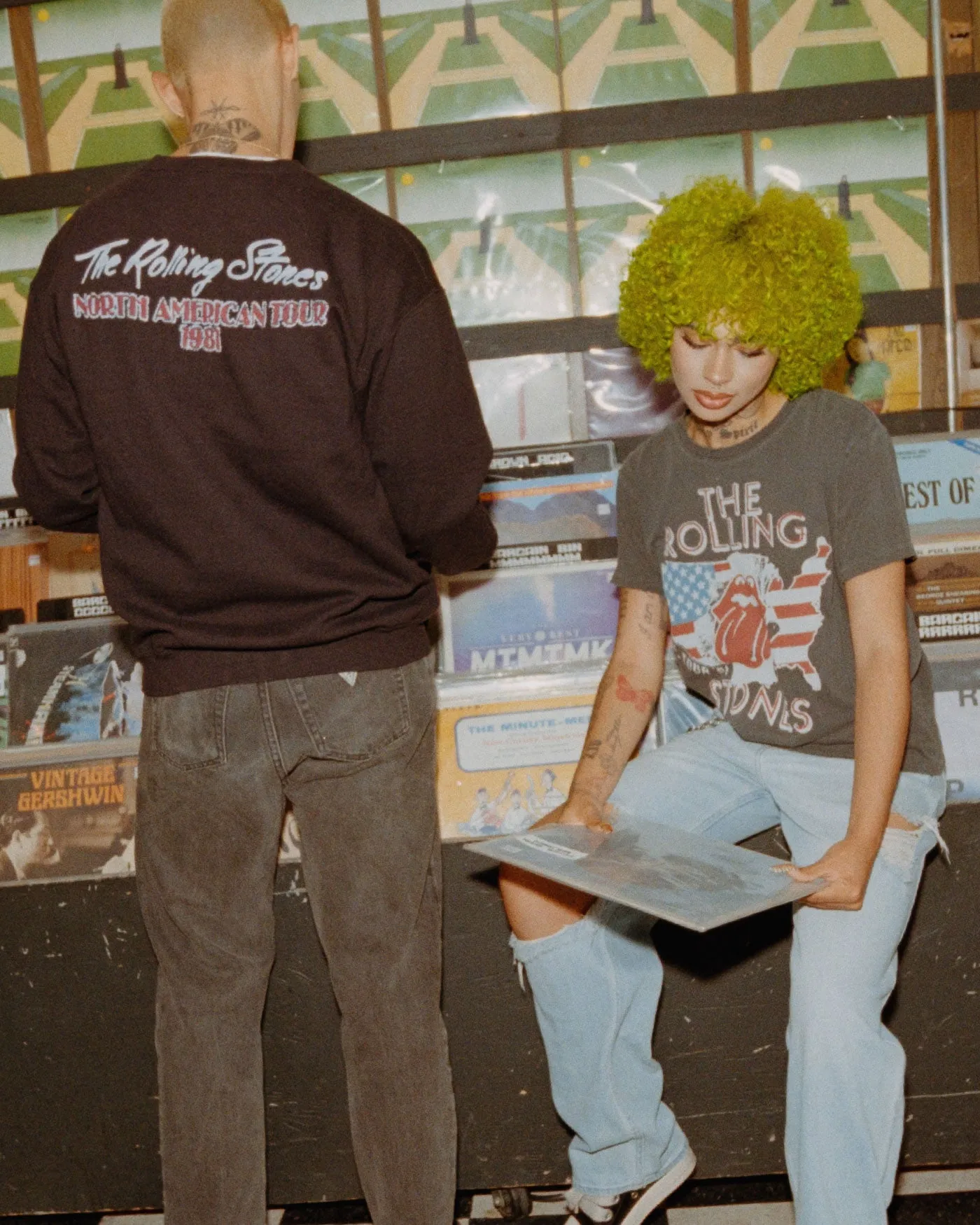 Women's Rolling Stones 1981 US Tour Vintage Tee sold by Junk Food Clothing product image thumbnail 2