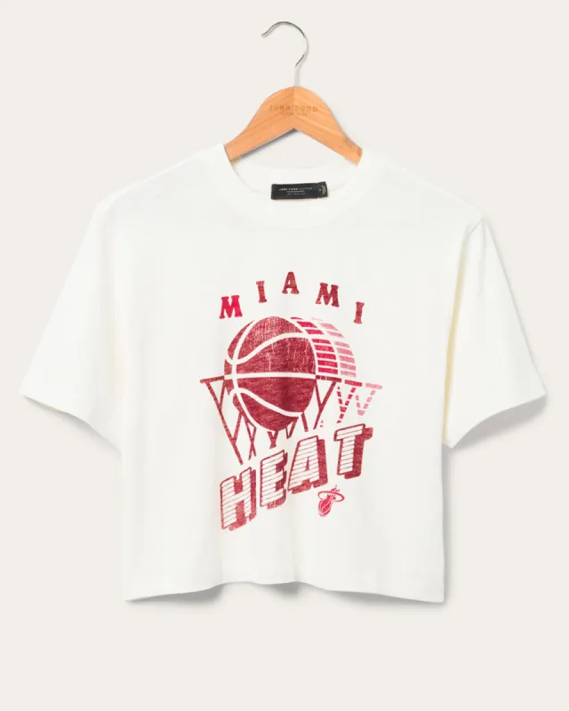 Women's Heat Short Sleeve Mock Neck Crop Tee sold by Junk Food Clothing