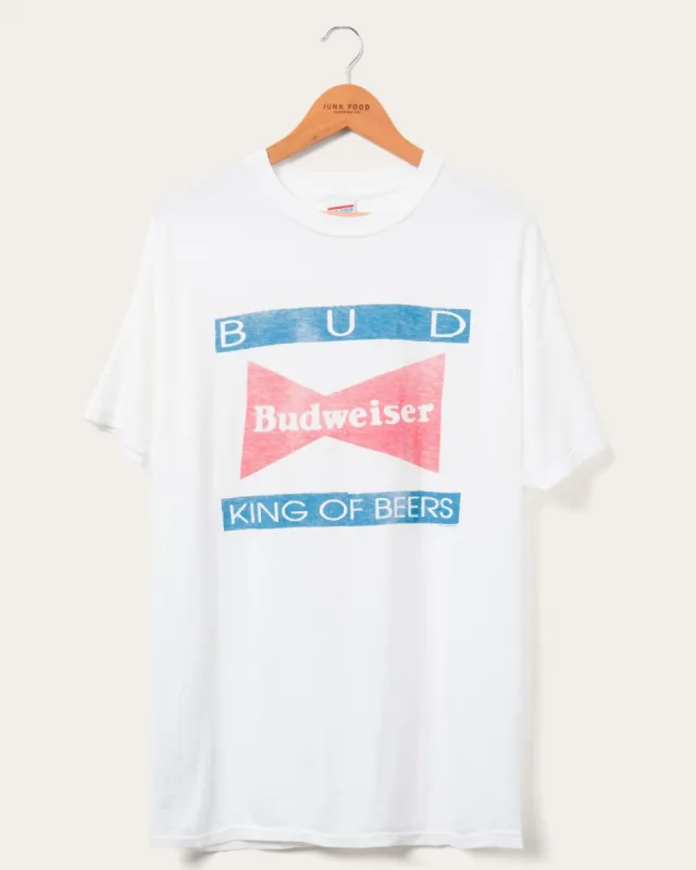 Budweiser King of Beer Bottle Flea Market Tee sold by Junk Food Clothing
