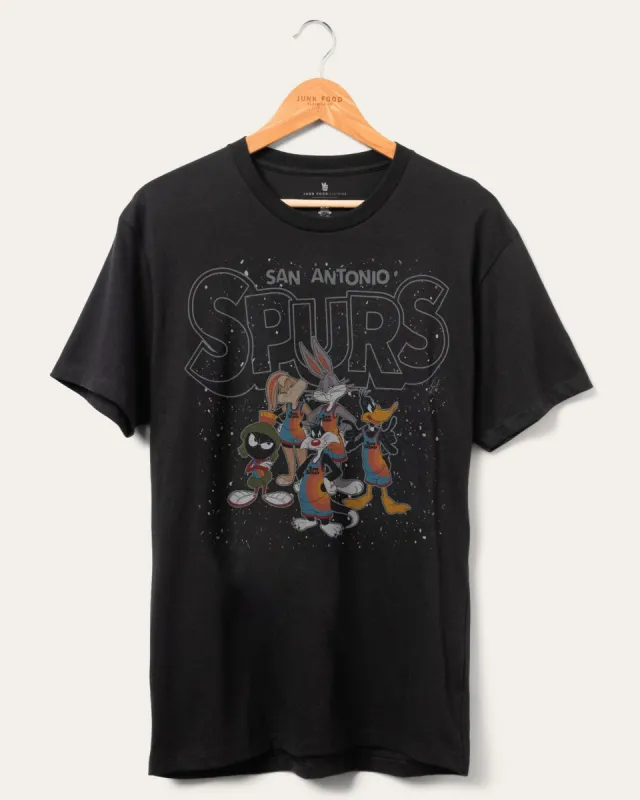 Unisex NBA x Space Jam: A New Legacy Spurs Home Squad Advantage Tee sold by Junk Food Clothing