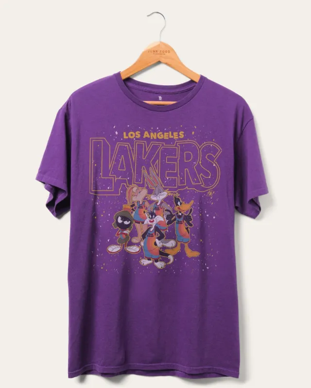 NBA x Space Jam: A New Legacy Lakers Home Squad Advantage Tee sold by Junk Food Clothing
