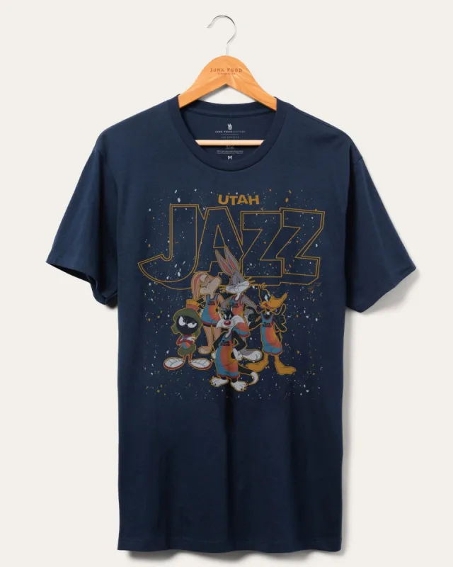 Unisex NBA x Space Jam: A New Legacy Jazz Home Squad Advantage Tee sold by Junk Food Clothing