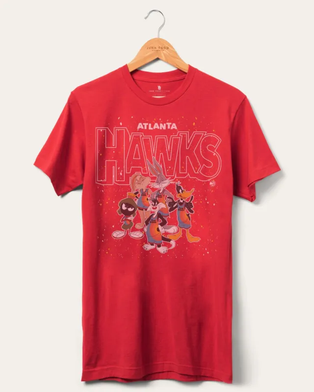 Unisex NBA x Space Jam: A New Legacy Hawks Home Squad Advantage Tee made by Junk Food Clothing
