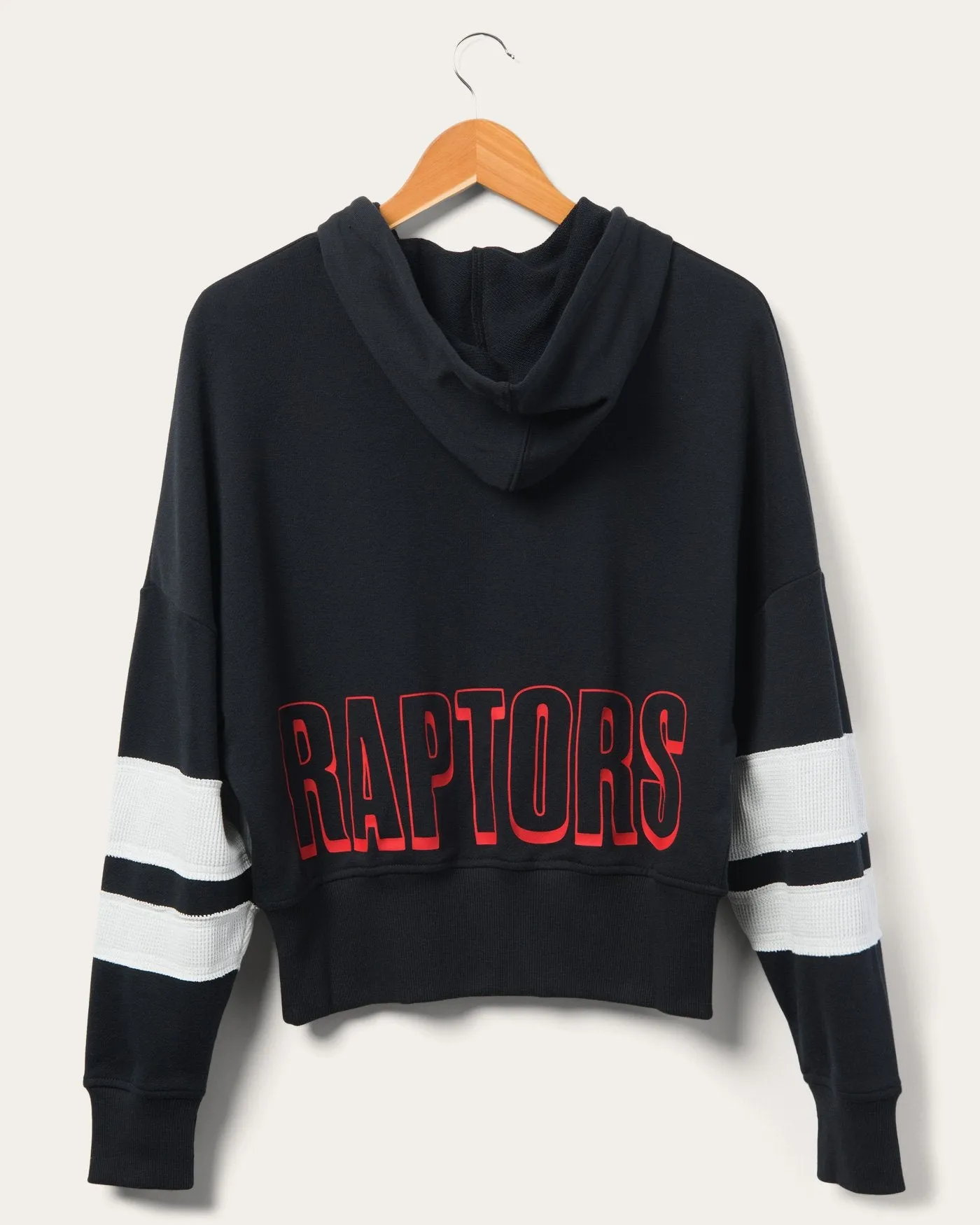 Women's Raptors Overtime Striped Fleece Hoodie sold by Junk Food Clothing product image thumbnail 2