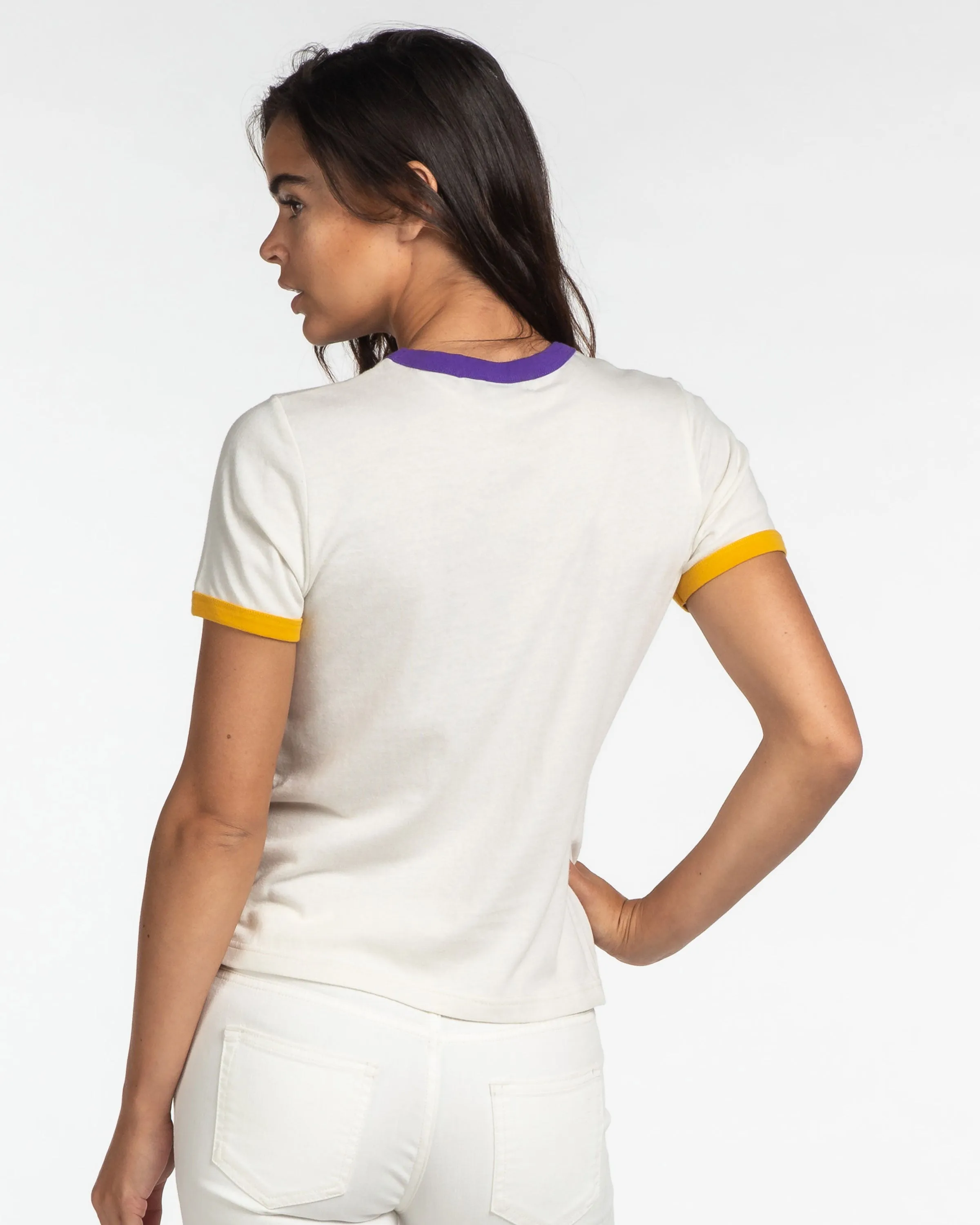 Women's Vikings Retro Ringer Tee sold by Junk Food Clothing product image thumbnail 3