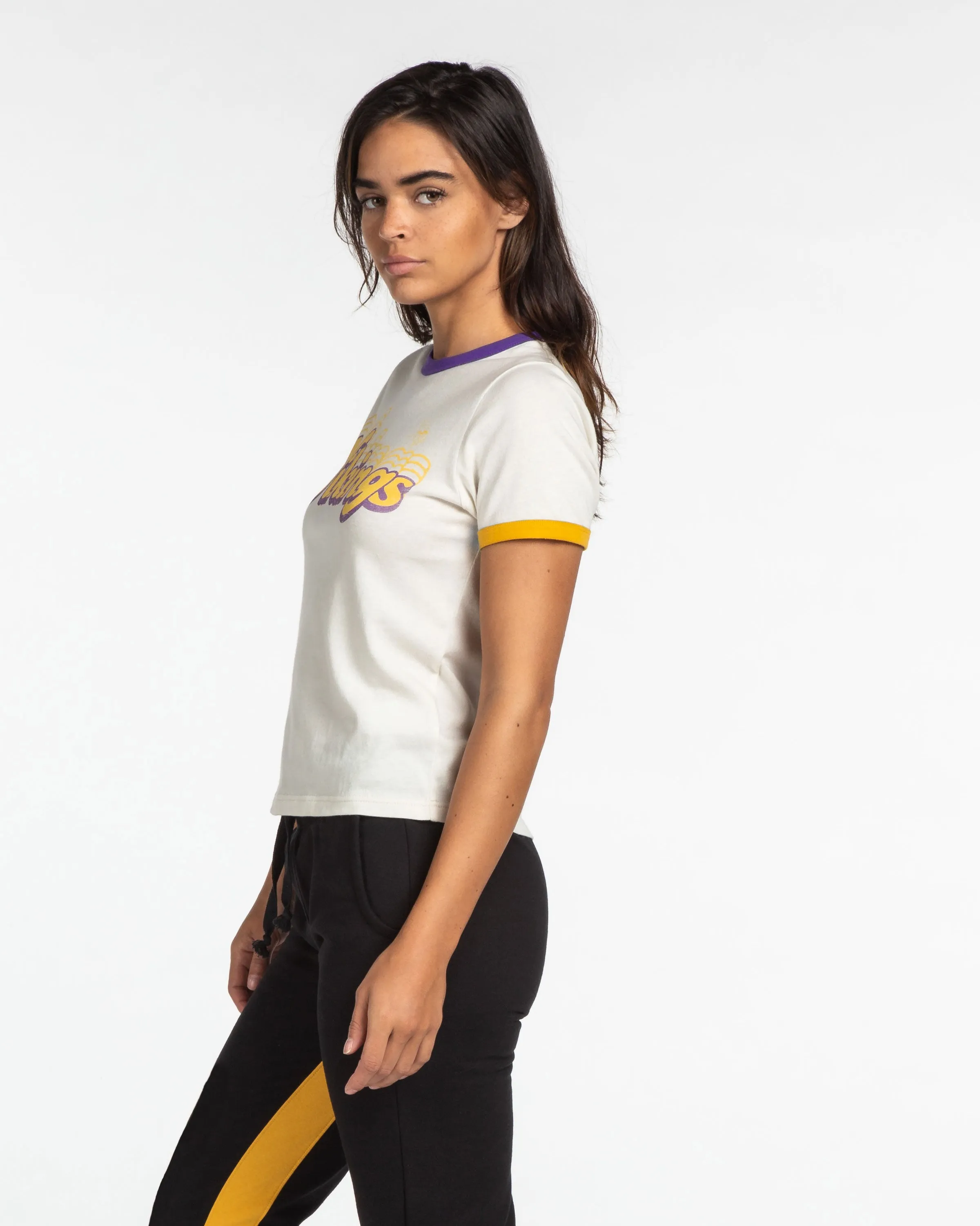 Women's Vikings Retro Ringer Tee sold by Junk Food Clothing product image thumbnail 2