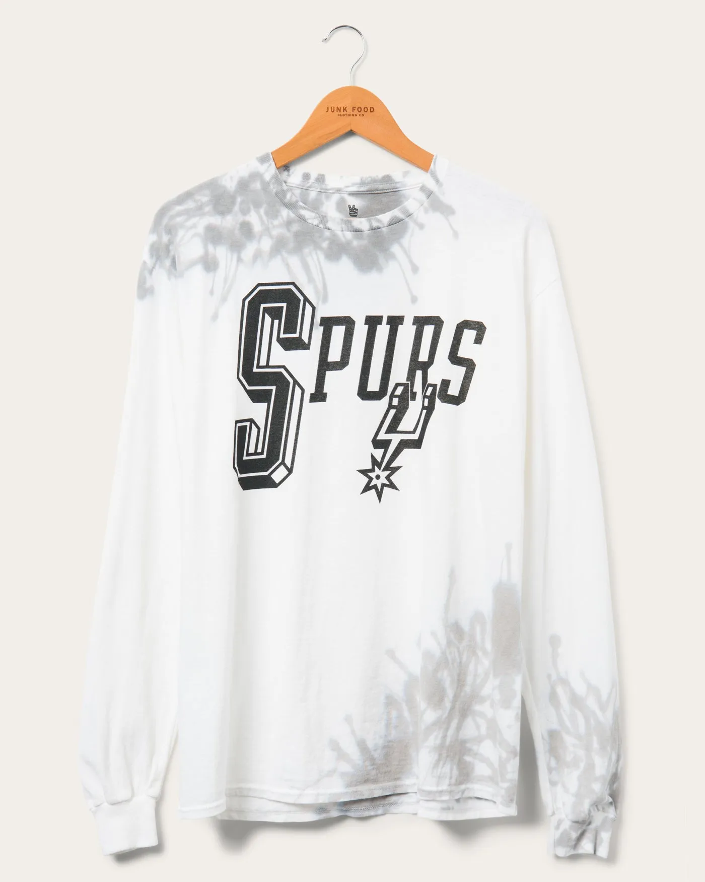 NBA San Antonio Spurs Tie Dye Flea Market Long Sleeve Tee sold by Junk Food Clothing