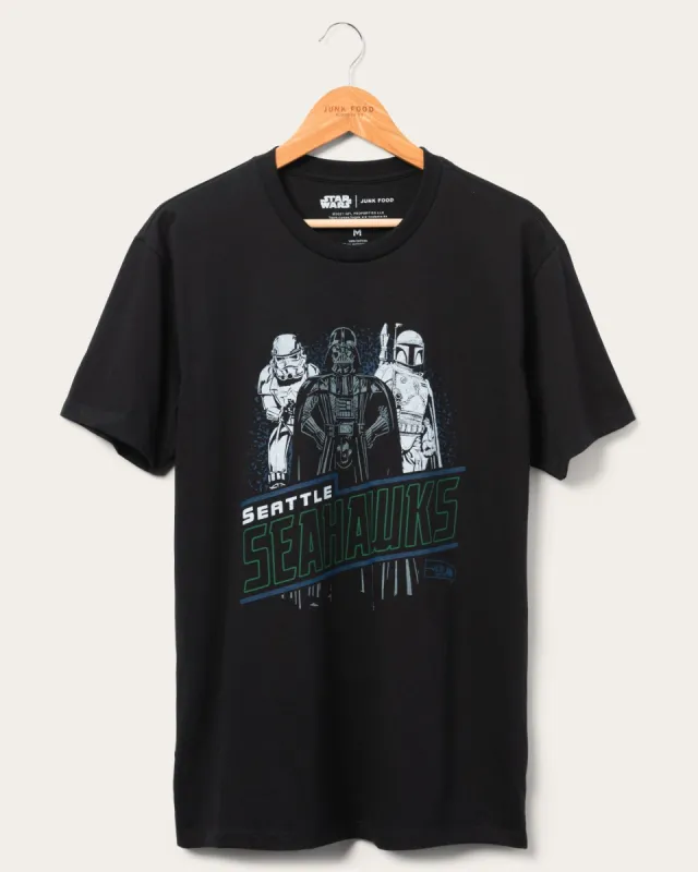Unisex Star Wars™ x Junk Food x NFL Dark Side Team Seahawks Tee sold by Junk Food Clothing