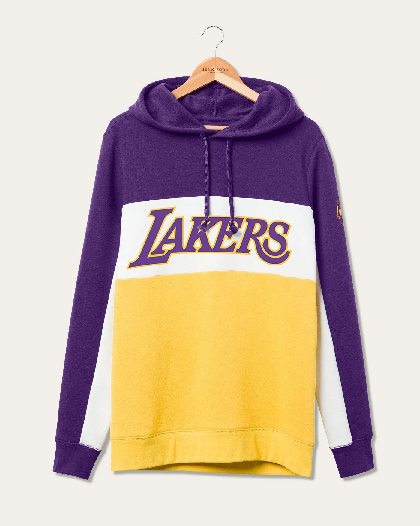 NBA Los Angeles Lakers Colorblock Hoodie sold by Junk Food Clothing