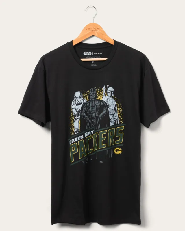 Unisex Star Wars™ x Junk Food x NFL Dark Side Team Packers Tee sold by Junk Food Clothing