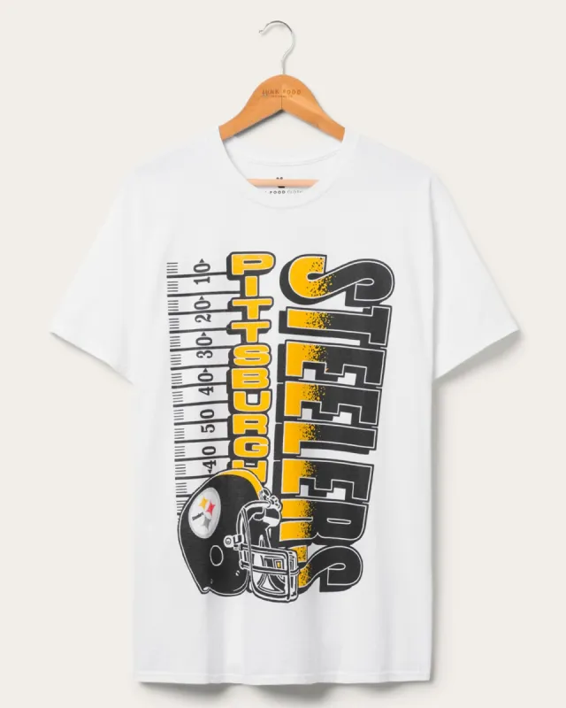 Pittsburgh Steelers Yardage Flea Market Tee sold by Junk Food Clothing