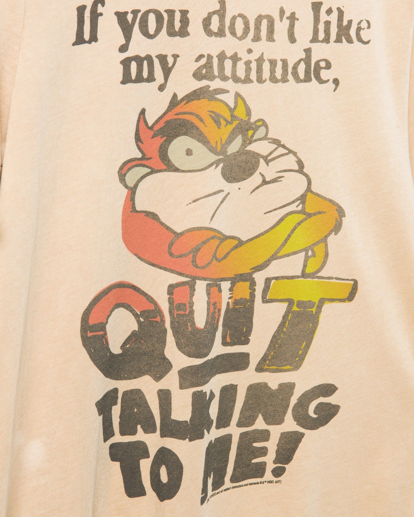 Looney Tunes Tazitude Vintage Tee sold by Junk Food Clothing product image thumbnail 4
