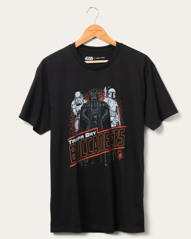 Unisex Star Wars™ x Junk Food x NFL Dark Side Team Buccaneers Tee sold by Junk Food Clothing