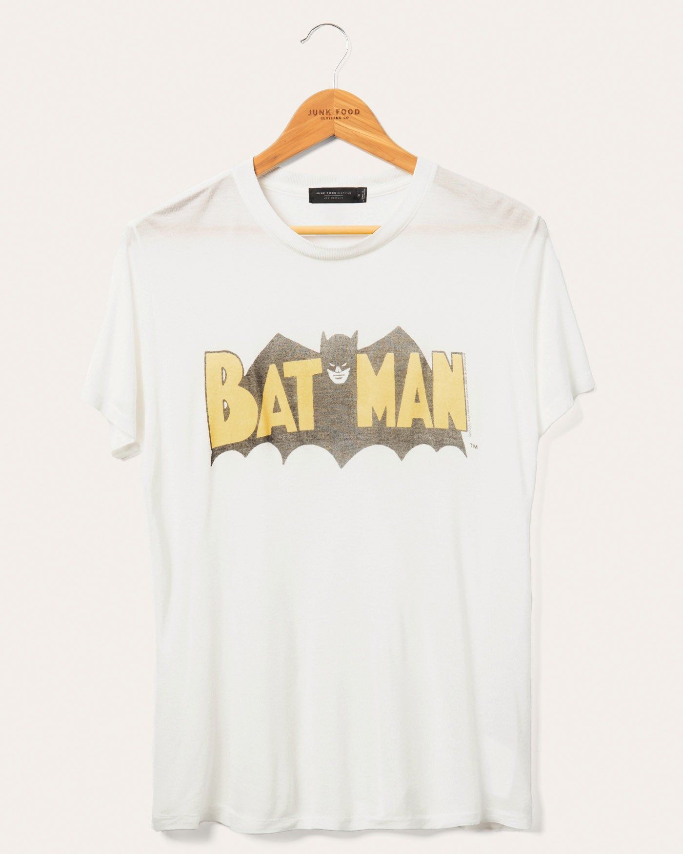 Women's BATMAN™ Vintage Tissue Tee sold by Junk Food Clothing