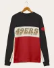 NFL San Francisco 49ers Colorblock Crew Fleece sold by Junk Food Clothing